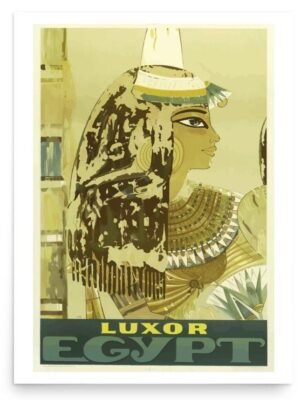 Vintage Luxor Travel Advertising Poster